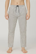 Elegance (Black Stripes on White) Woven Pajama - Premium Woven Pajamas Size S
