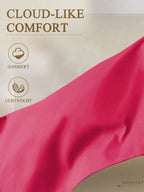 1pc Solid Color Fitted Sheet, Mattress Protector, Mattress Cover For Bed, Soft And Breathable, Deep Pocket Up To 11.8 Inch - Hot Pink