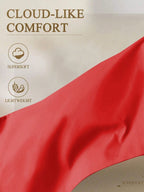 1pc Solid Color Fitted Sheet, Mattress Protector, Mattress Cover For Bed, Soft And Breathable, Deep Pocket Up To 11.8 Inch - Red