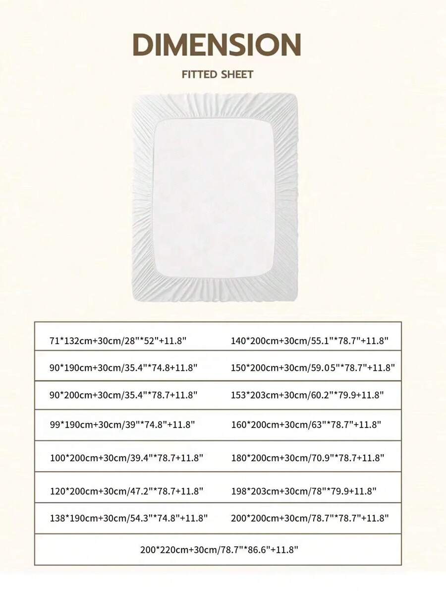 1pc Solid Color Fitted Sheet, Mattress Protector, Mattress Cover For Bed, Soft And Breathable, Deep Pocket Up To 11.8 Inch - Pink