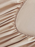 1pc Solid Color Fitted Sheet, Mattress Protector, Mattress Cover For Bed, Soft And Breathable, Deep Pocket Up To 11.8 Inch - Camel