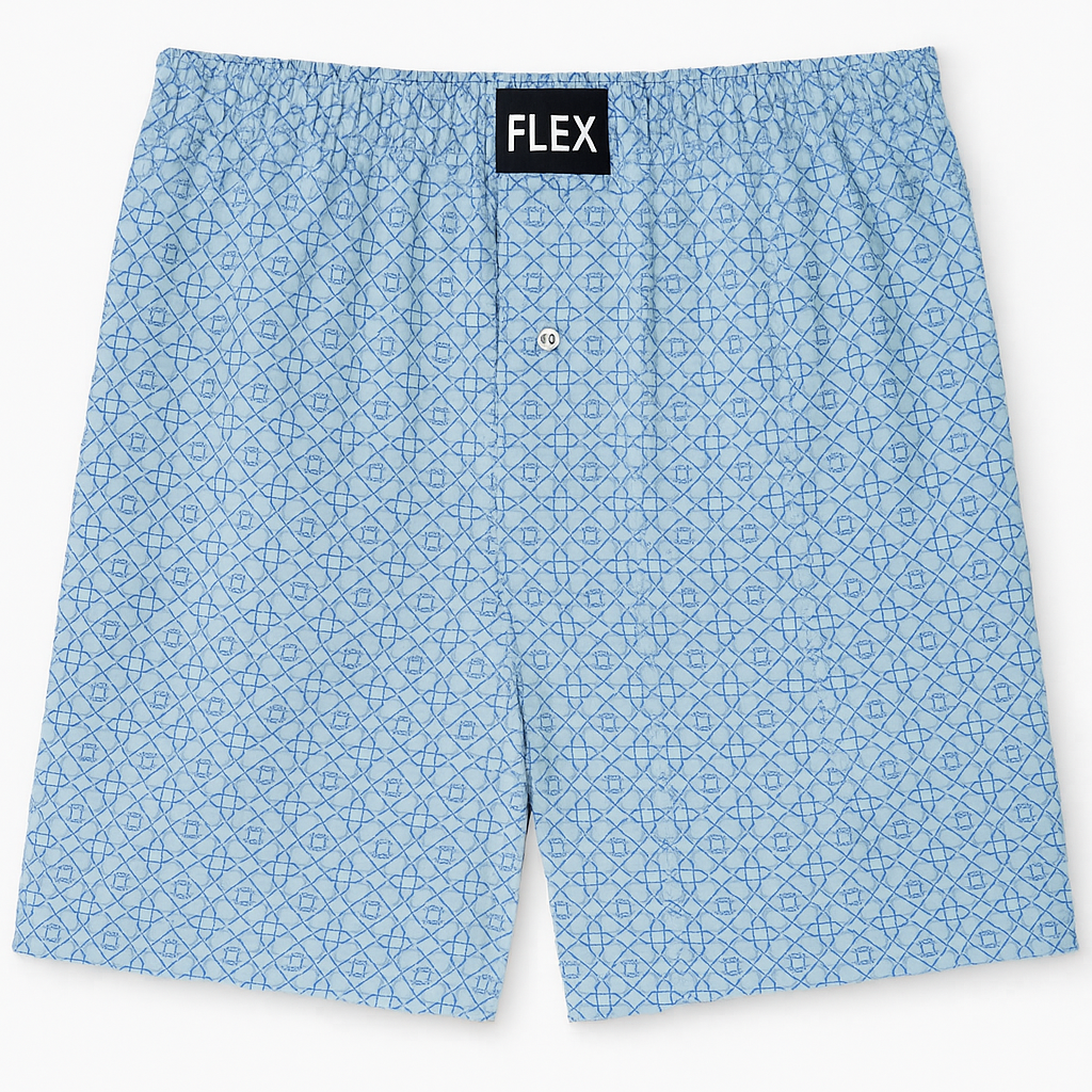 Prism Blue Woven Boxer Short