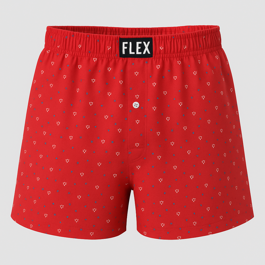 Rockstar Red Woven Boxer Short
