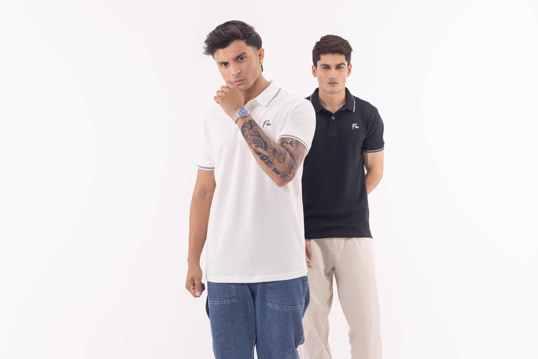 PACK OF 2 Flex-Anti Stain/Anti-Odour/Anti-Sweat Revolutionary Polo