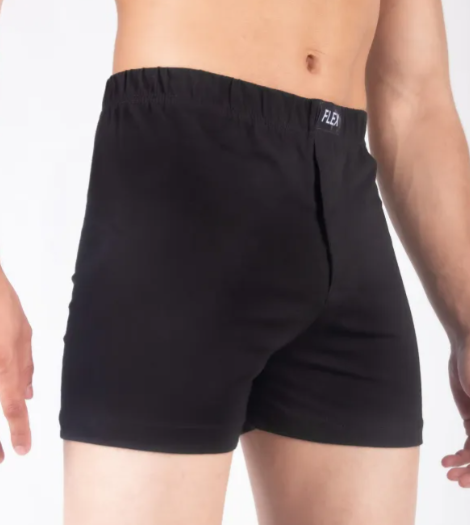 Pack of 4 Loose Fit Boxer Shorts (Jet Black)
